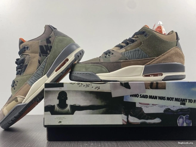 One Kick Patchwork Camo DO1830-200 Air Jordan Retro 3 0723